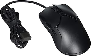 Razer Viper 8KHz Ultralight Ambidextrous Wired Gaming Mouse: Fastest Gaming Switches - 20K DPI Optical Sensor - Chroma RGB Lighting - 8 Programmable Buttons - 8000Hz HyperPolling - Classic Black