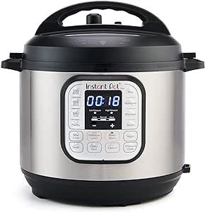 Instant Pot Duo 7-in-1 Mini Electric Pressure Cooker, Slow Rice Cooker, Steamer, Sauté, Yogurt Maker, Warmer &amp; Sterilizer, Includes Free App with over 1900 Recipes, Stainless Steel, 3 Quart