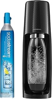 SodaStream (ソーダストリーム) Fizzi 炭酸水メーカー (ブラック) CO2シリンダーとビスフェノールA不使用のボトル付き