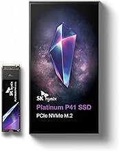 SK hynix Platinum P41 2TB PCIe NVMe Gen4 M.2 2280 Internal Gaming SSD, Up to 7,000MB/S, Compact SSD Form Factor - Solid St...