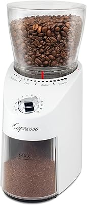 Capresso Infinity Plus Conical Burr Grinder, White