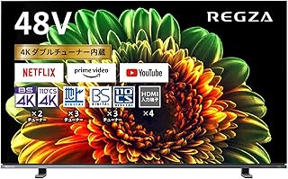 レグザ 48V型 4K有機ELテレビ 48X8400 4Kチューナー内蔵 外付けHDD W録画対応 (2020年モデル)