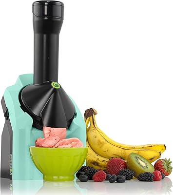 Yonanas 902MN Classic Vegan, Dairy-Free Frozen Fruit Soft Serve Maker, Includes 36 Recipes, 200 W, Silver