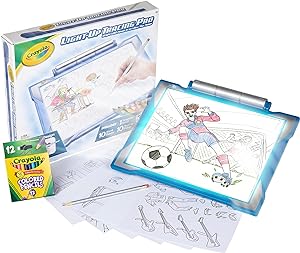 Crayola Light Up Tracing Pad - Blue, Tracing Light Box for Kids, Drawing Pad, Classroom Toy for Kids, Gifts for Boys &amp; Girls, 6+