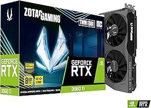 ZOTAC Gaming GeForce RTX™ 3060 Ti Twin Edge OC LHR 8GB GDDR6 256-bit 14 Gbps PCIE 4.0 Graphics Card, IceStorm 2.0 Advanced...