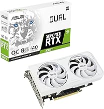 ASUS Dual NVIDIA GeForce RTX 3060 Ti White OC Edition Graphics Card (PCIe 4.0, 8GB GDDR6X Memory, HDMI 2.1, DisplayPort 1....