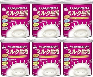 森永乳業 大人のための粉ミルク ミルク生活 300g × 6缶