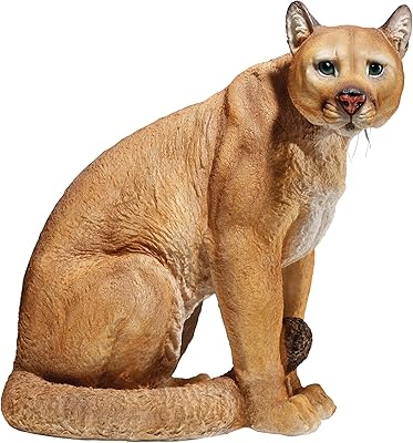 Design Toscano JQ5746 American Mountain Cougar Statue, full color