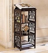 Design Toscano St. Thomas Aquinas Gothic Decor Wooden Bookstand Library Display Stand, 43 Inch, H...