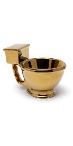 Golden Toilet Mug