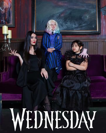 Wednesday Viral TV Show with Costumes for Morticia Enid and Wednesday