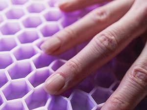 Hand touching Purple GelFlex Grid