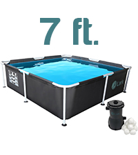 7 ft square pool