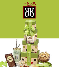 birthday gift tower basket birthday chocolate tower birthday gift basket for women broadway basketer