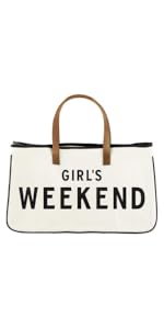 girl&#39;s weekend trip bag tote for adventures canvas purse