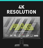 MSI MAG274UPF, 27" 3840 x 2160 (UHD), 4K Rapid IPSGaming Monitor, 1 ms, 144Hz, FreeSync Premium, ...