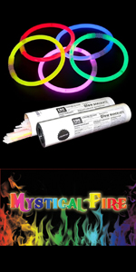Mystical Fire Glow Sticks For Night Time Fun 