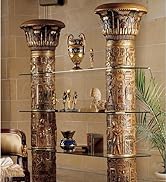 Design Toscano Egyptian Columns of Luxor Shelves, Full Color