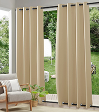 top and bottom grommet outdoor curtains