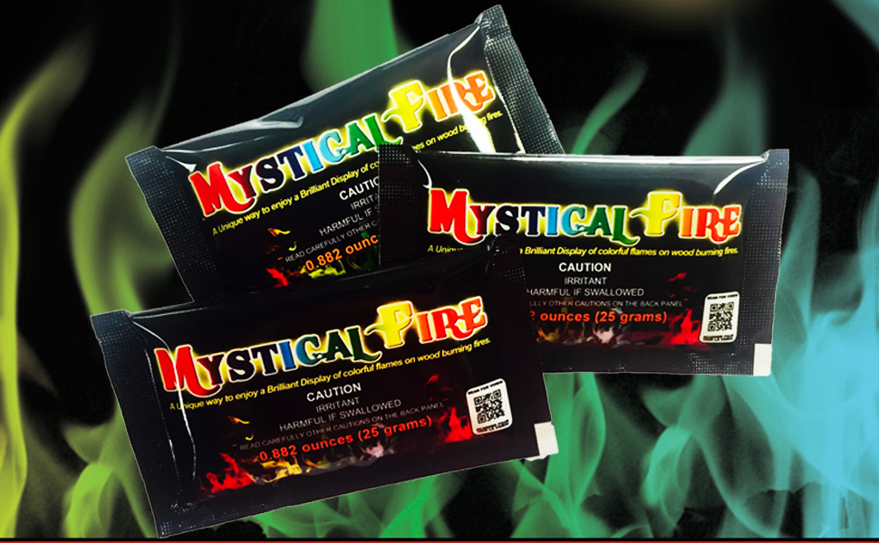 Mystical Fire Flame Colorant Packages For Campfire and Firepits