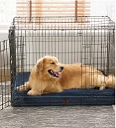 Bedsure Memory Foam Dog Bed for Large Dogs - Orthopedic Waterproof Dog Bed for Crate with Removab...