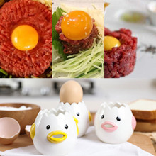 Food made with egg white separator