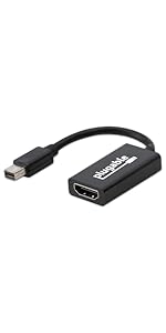 Plugable Mini DisplayPort to HDMI Active Adapter