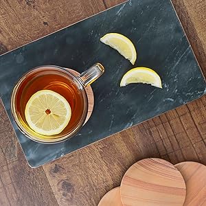 thirstystone coasters thirsty coaster sandstone absorbent absorbant marble tray black tea drip 