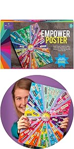 decoupage poster self esteem craft gift for girls craft for kids empowerment craft creativity gift