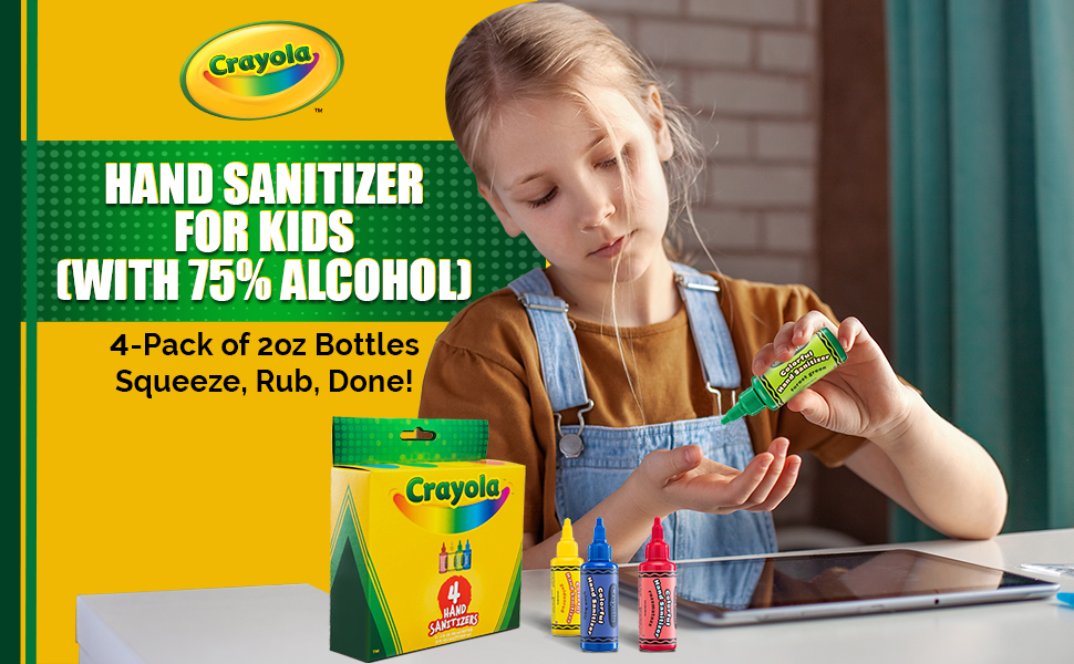 Hand sanitizer for Kids Crayola fun creative health anti bacterial