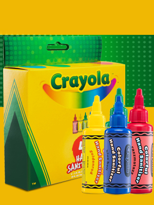 Hand sanitizer for Kids Crayola fun creative health anti bacterial