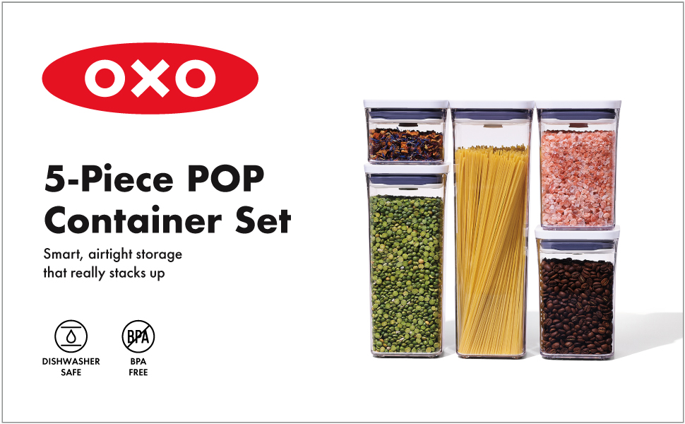 OXO Good Grips 5-Piece POP Container Set