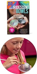 easy room decor for kids craft for teens tweens iridescent glitter holographic bowls