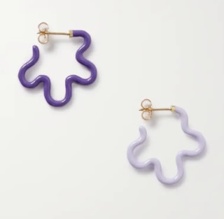 Bea Bongiasca Asymmetrical Flower Earrings