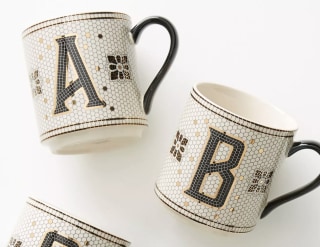 Tiled Margot Monogram Mug