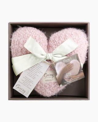 Demdaco Cream Heart Pillow