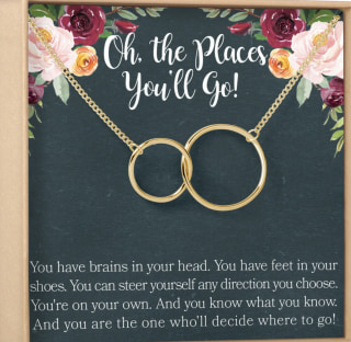 'Oh, the Place You'll Go!' Graduation Necklace
