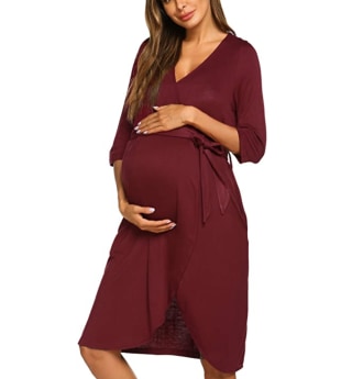 Ekouaer Maternity Robe