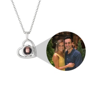 Personalized Heart Photo Necklace