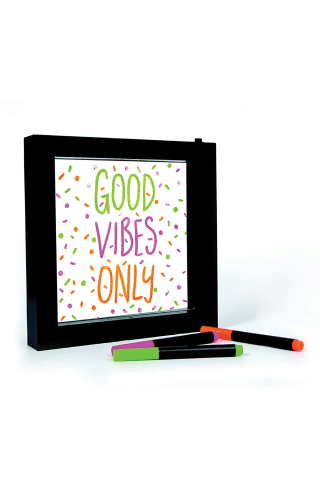 Iscream Neon Effect Customizable Write-On Frame