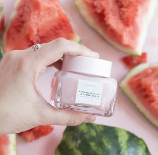 Mini Watermelon + AHA Glow Sleeping Mask