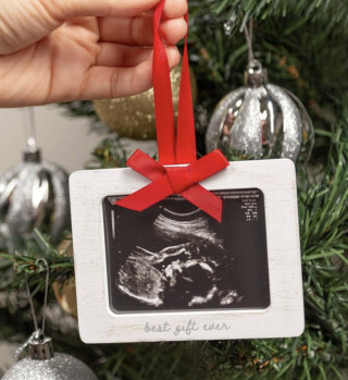 Holiday Sonogram Ornament