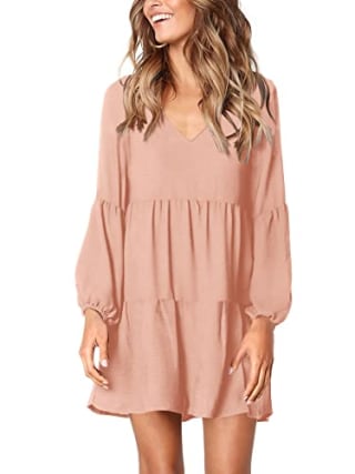 Amoretu Long Sleeve Tunic Dress