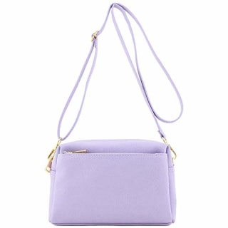 Triple Zip Small Crossbody Bag