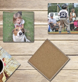 Customized Photo Coasters (Set of 4)