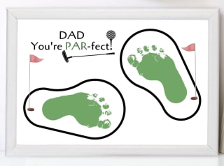 Golf Footprint Art Craft