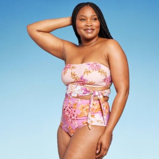 Women&#039;s Garden Floral Print Full Coverage One Piece Swimsuit