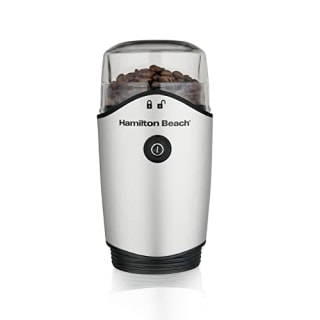 Hamilton Beach Fresh Grind Electric Coffee Grinder for Beans, Spices and More, Stainless Steel Blades, Removable Chamber, Makes up to 12 Cups, Black