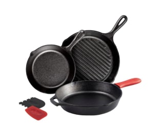 Seasoned Cast-Iron Skillet Set