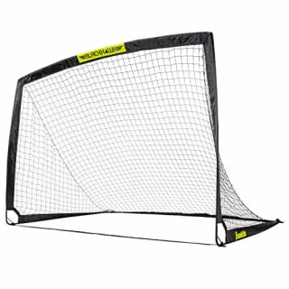 Franklin Sports Blackhawk Backyard Soccer Goal - Portable Kids Soccer Net - Pop Up Folding Indoor + Outdoor Goals - 6&#039;6&quot; x 3&#039;3&quot; - Black